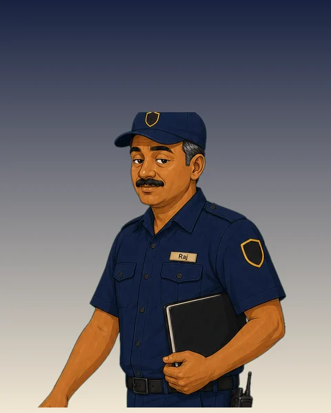 Raj character portrait